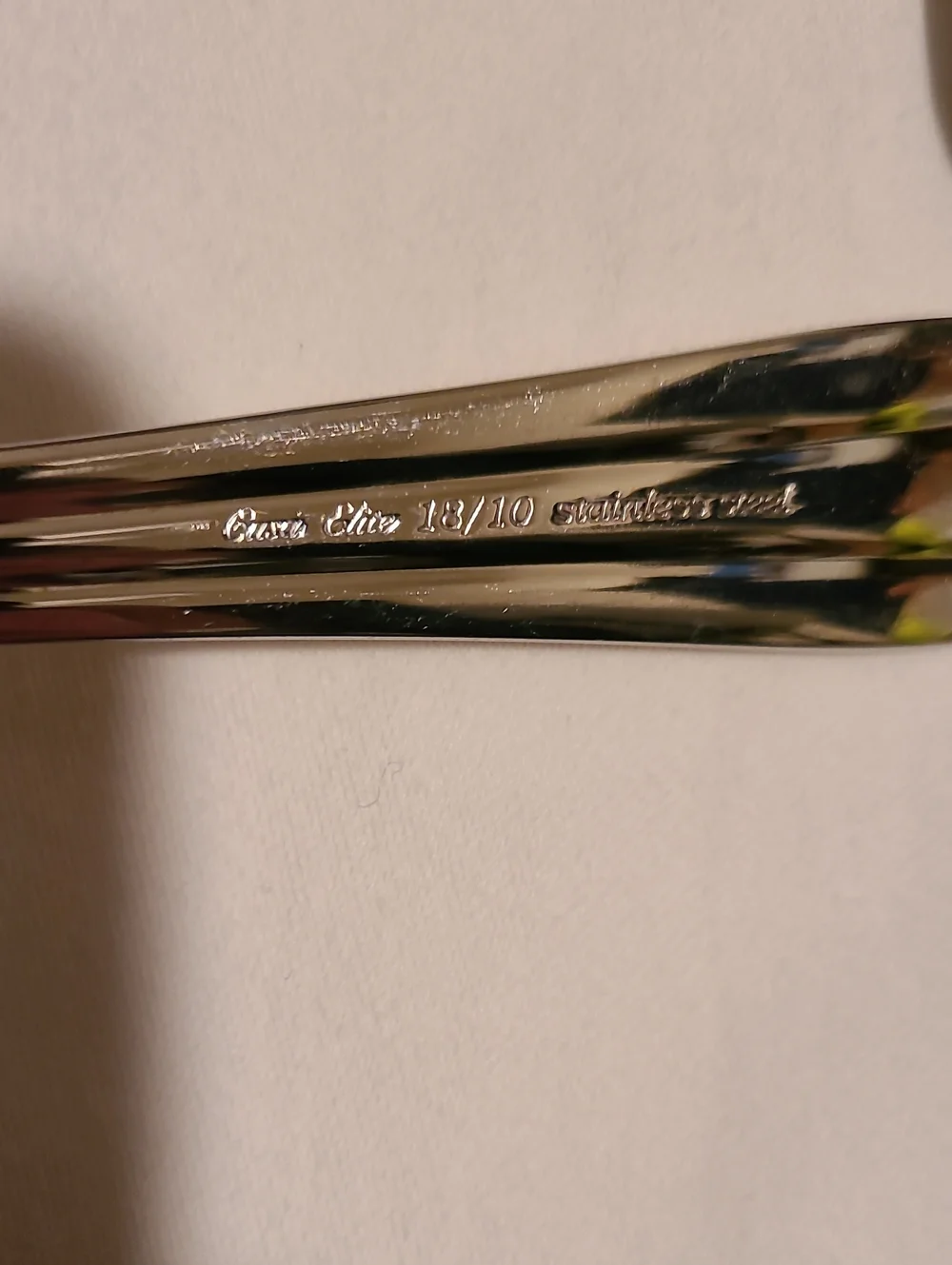 Casa Elite 18/10 Stainless Steel Flatware Silver Gold, 6 Pieces Fork Spoon